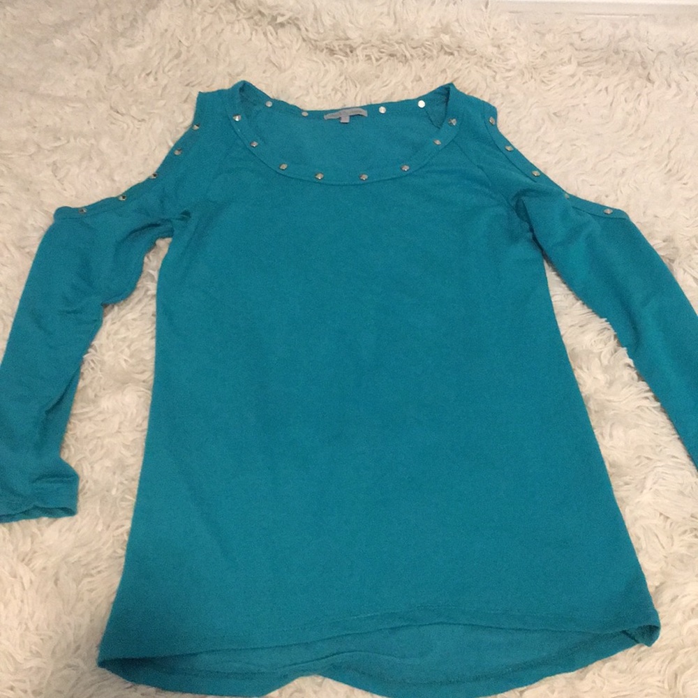 Sweater with silver studs